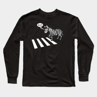 Zebra Crossing...(Mom?) Long Sleeve T-Shirt